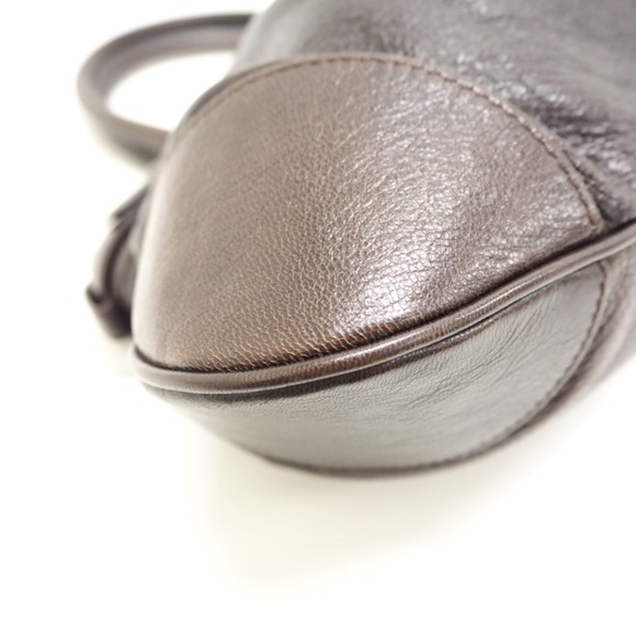 Salvatore Ferragamo/Salvatore Ferragamo AU-21 5370 Gancini Handbag Brown Women's - Picture 4 of 12